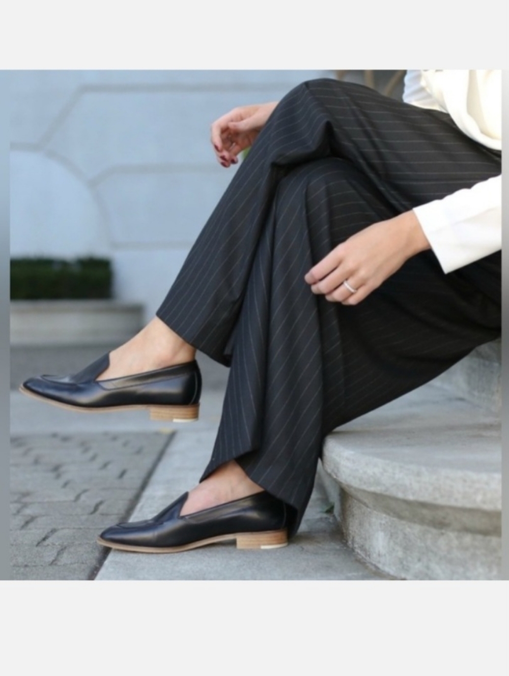Everlane Black Leather Modern Loafer 10.5